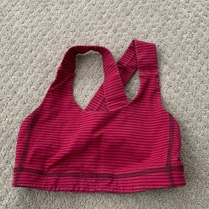 Lulu lemon striped sports bra
